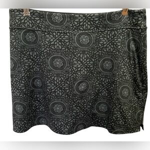 Tranquility by Colorado Clothing Black Patterned Skirt